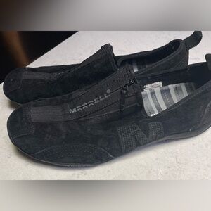 Merrell Women's Black Suede Loafers